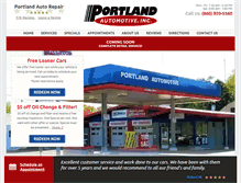 Tablet Screenshot of portlandautomotive.com